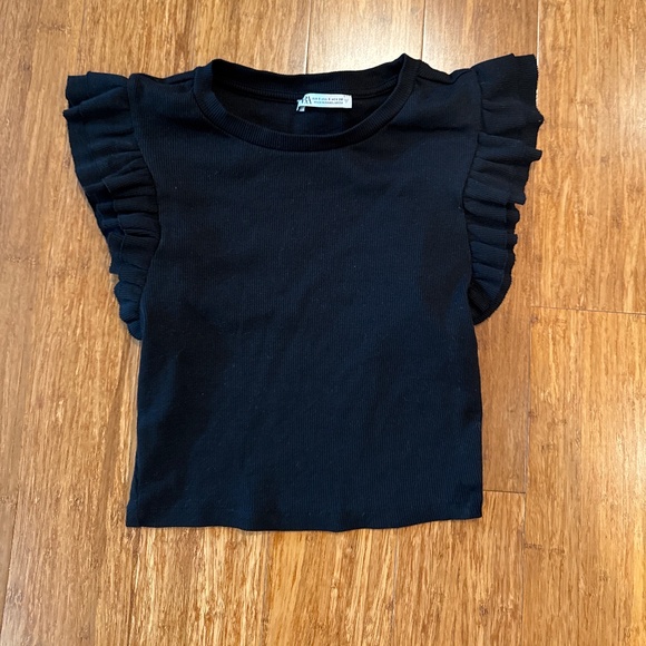 ZARA black cropped top - Picture 1 of 4